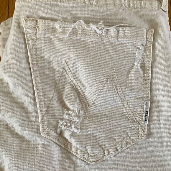 Mother‎ the Looker Cream Ankle Jeans women’s size 27 - Picture 5 of 12